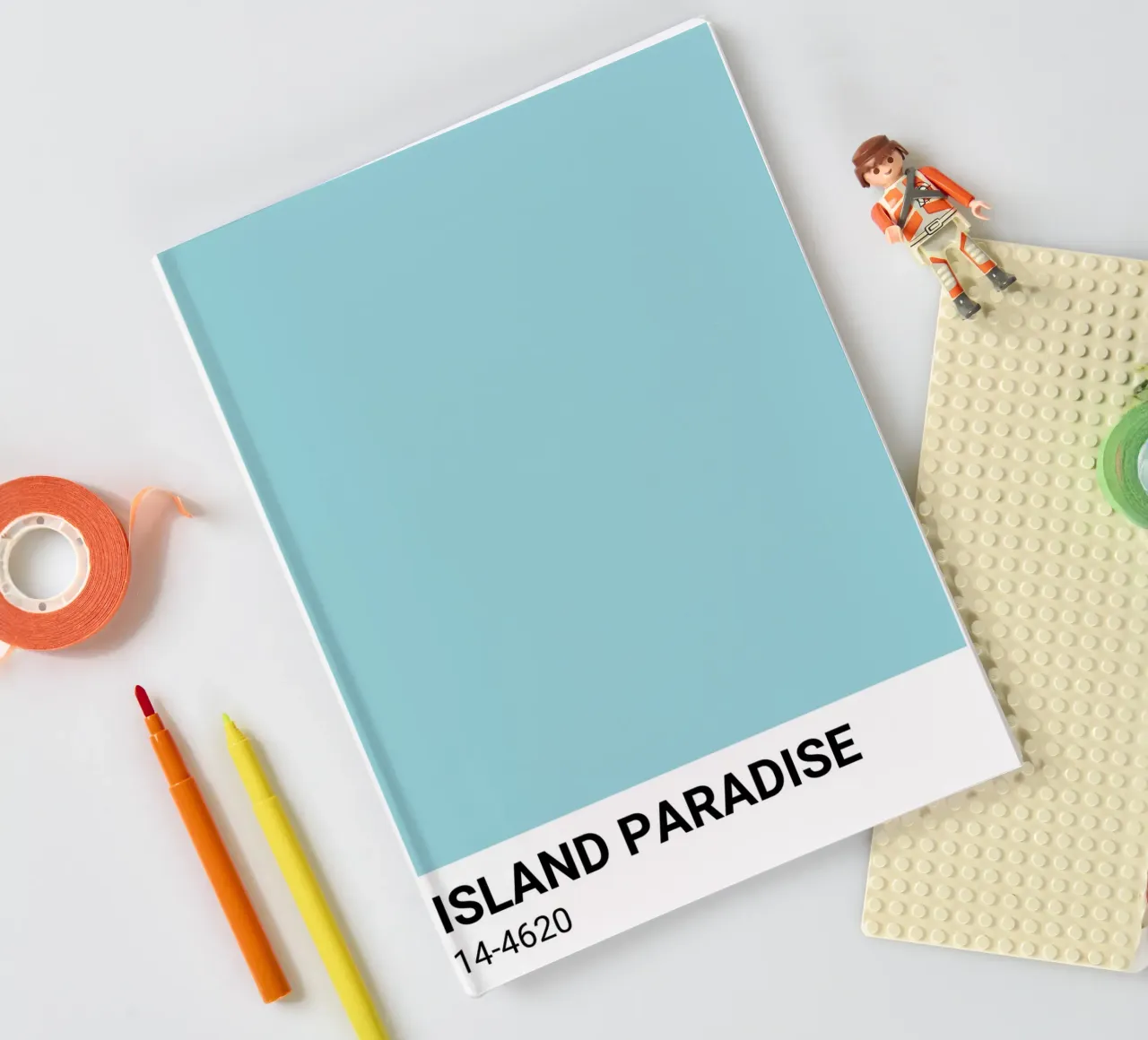 Island Paradise - Pantone Color Aesthetic Print notebook by NorwesClub