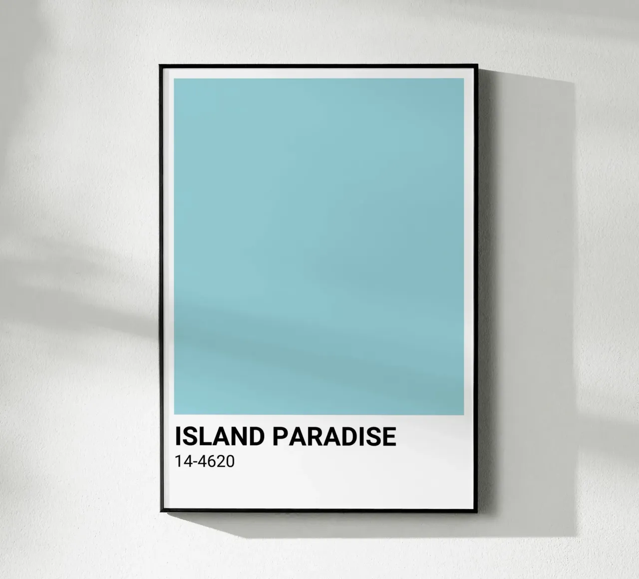 Island Paradise - Pantone Color Aesthetic Print metacrilato de NorwesClub