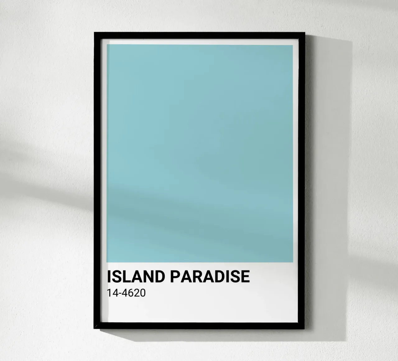 Inselparadies - Pantone Farbästhetik Druck Hahnemühle von NorwesClub