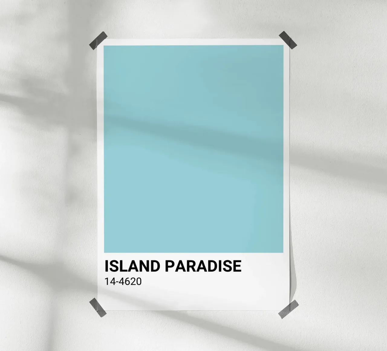 Inselparadies - Pantone Farbästhetik Druck Hahnemühle von NorwesClub