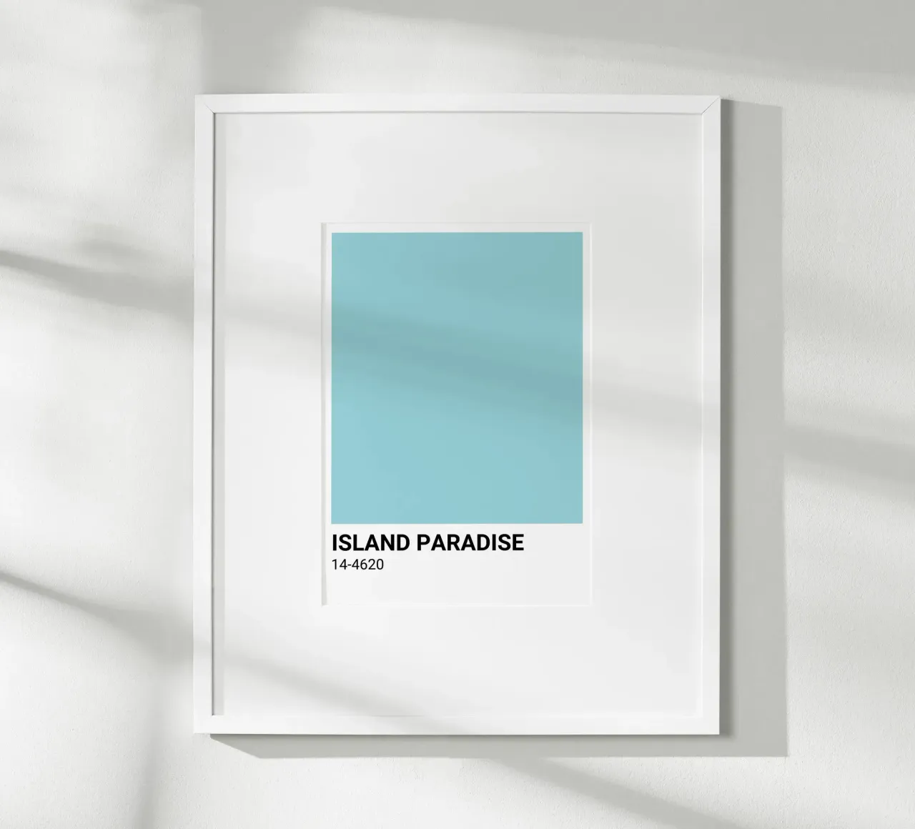 Inselparadies - Pantone Farbästhetik Druck Hahnemühle von NorwesClub