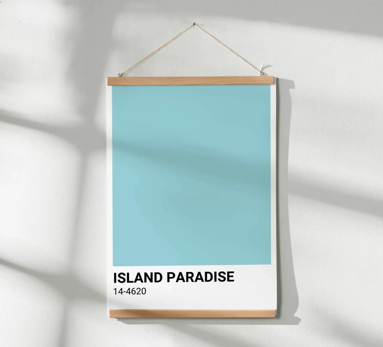 Inselparadies - Pantone Farbästhetik Druck Hahnemühle von NorwesClub