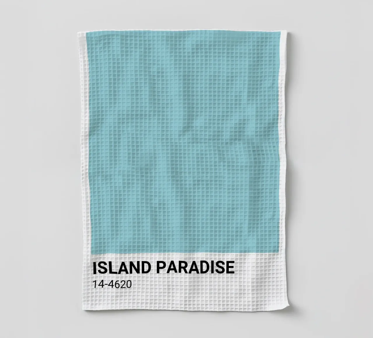Island Paradise - Impression Pantone Color Aesthetic torchon de NorwesClub