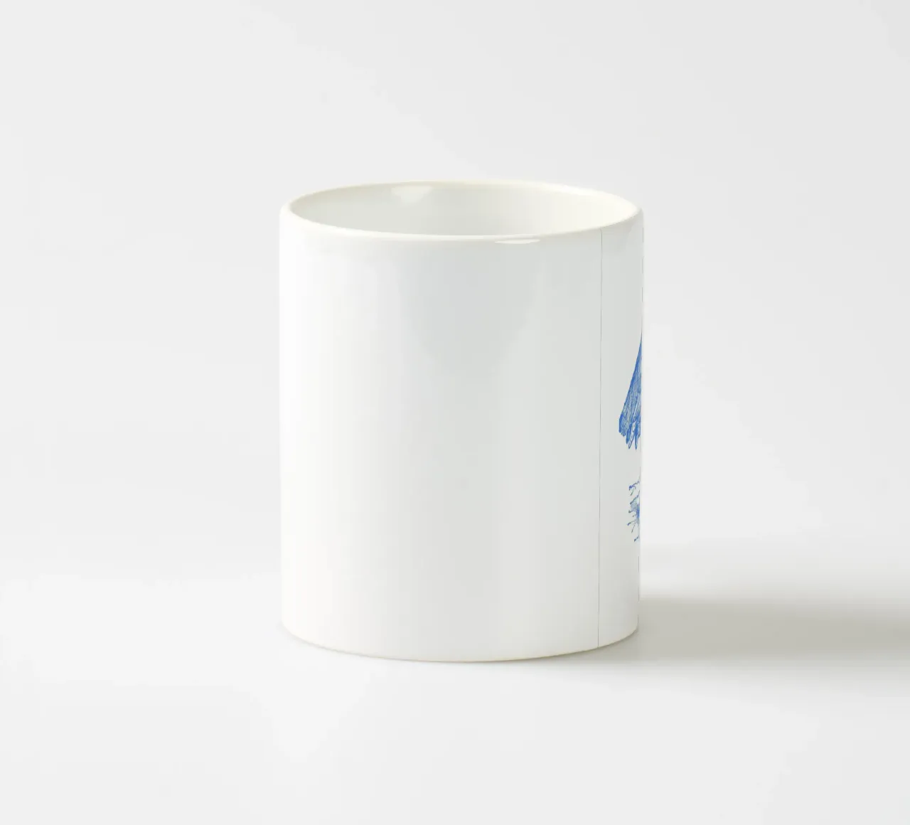 Grazioso airone azzurro - Acquaforte di uccelli costiera tazza in ceramica da NorwesClub