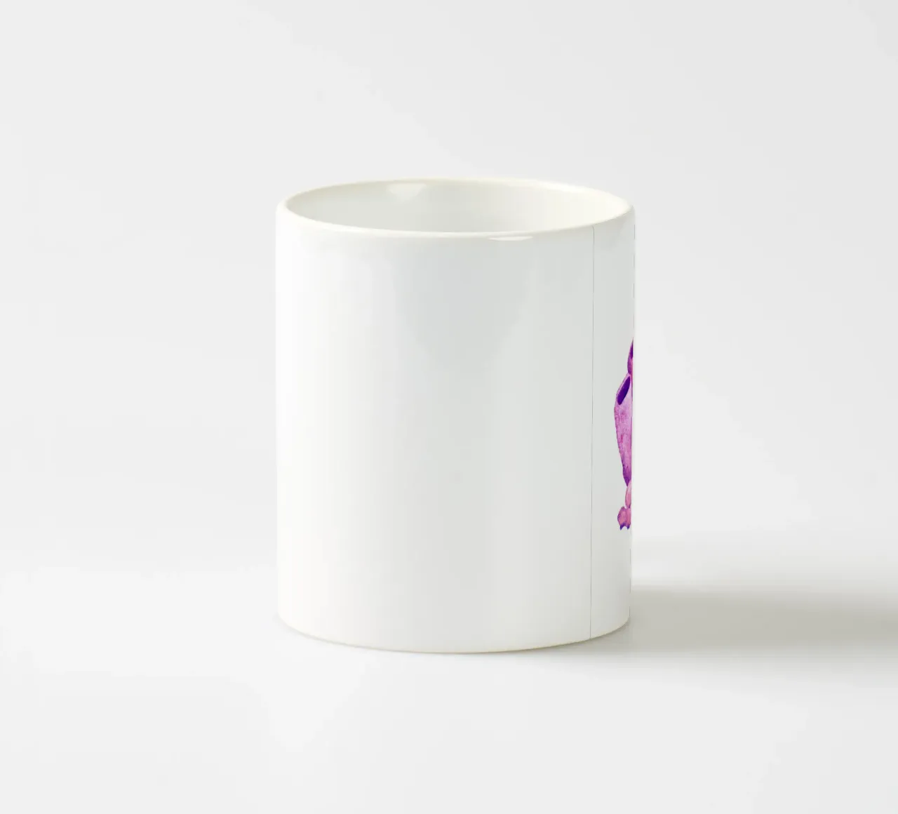 Corallo tubolare rosa e viola - Cluster di scogliera acquerellata tazza in ceramica da NorwesClub