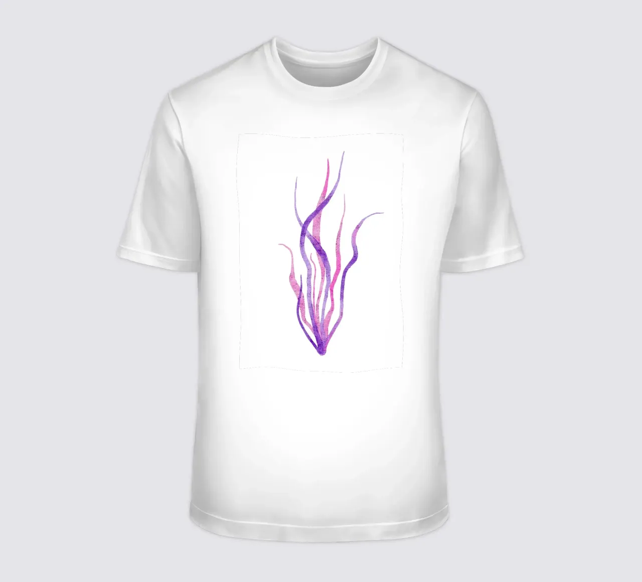 Alghe viola radiose - Flora marina acquerellata t-shirt da NorwesClub