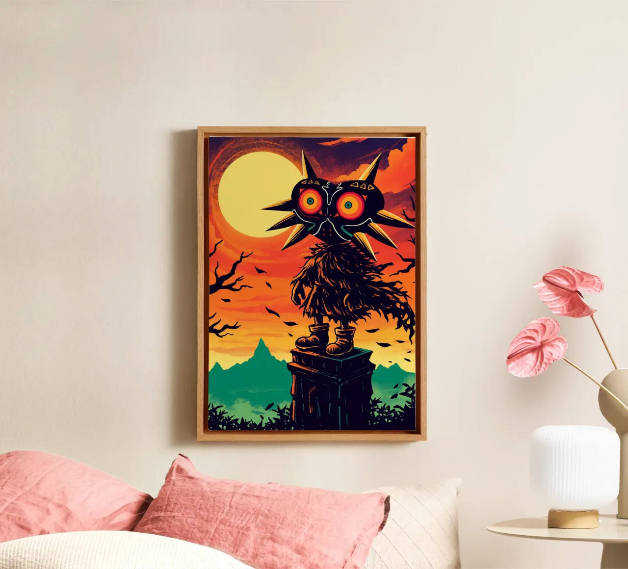 Legend of Zelda canvas met Baklijst van Fleur de Lys