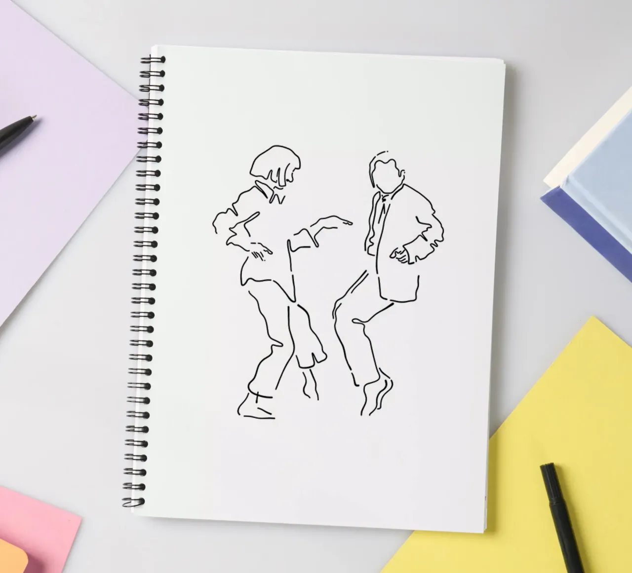 I Want To Dance spiral notebook by Ninhol