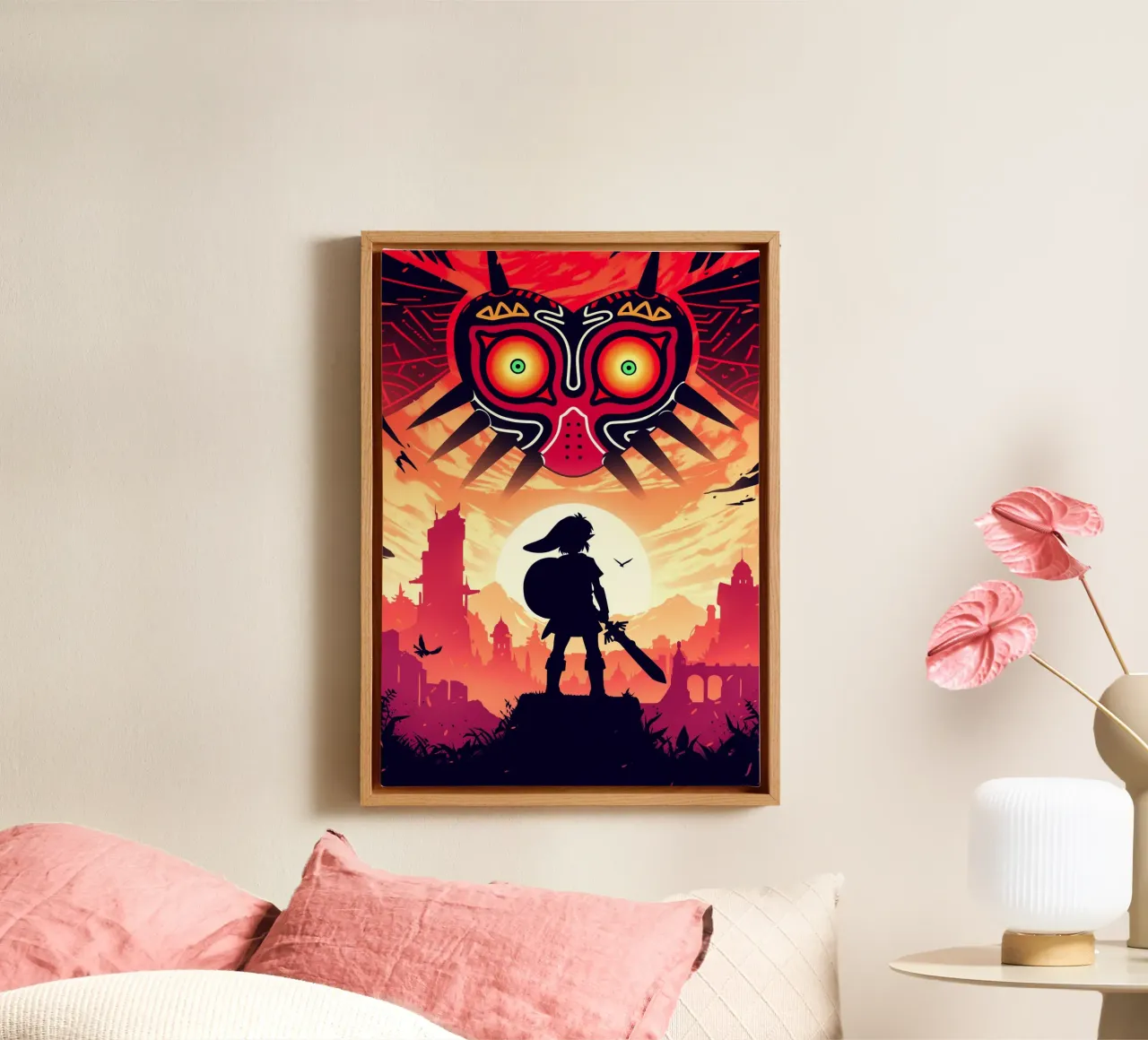 Legend of Zelda canvas met Baklijst van Fleur de Lys