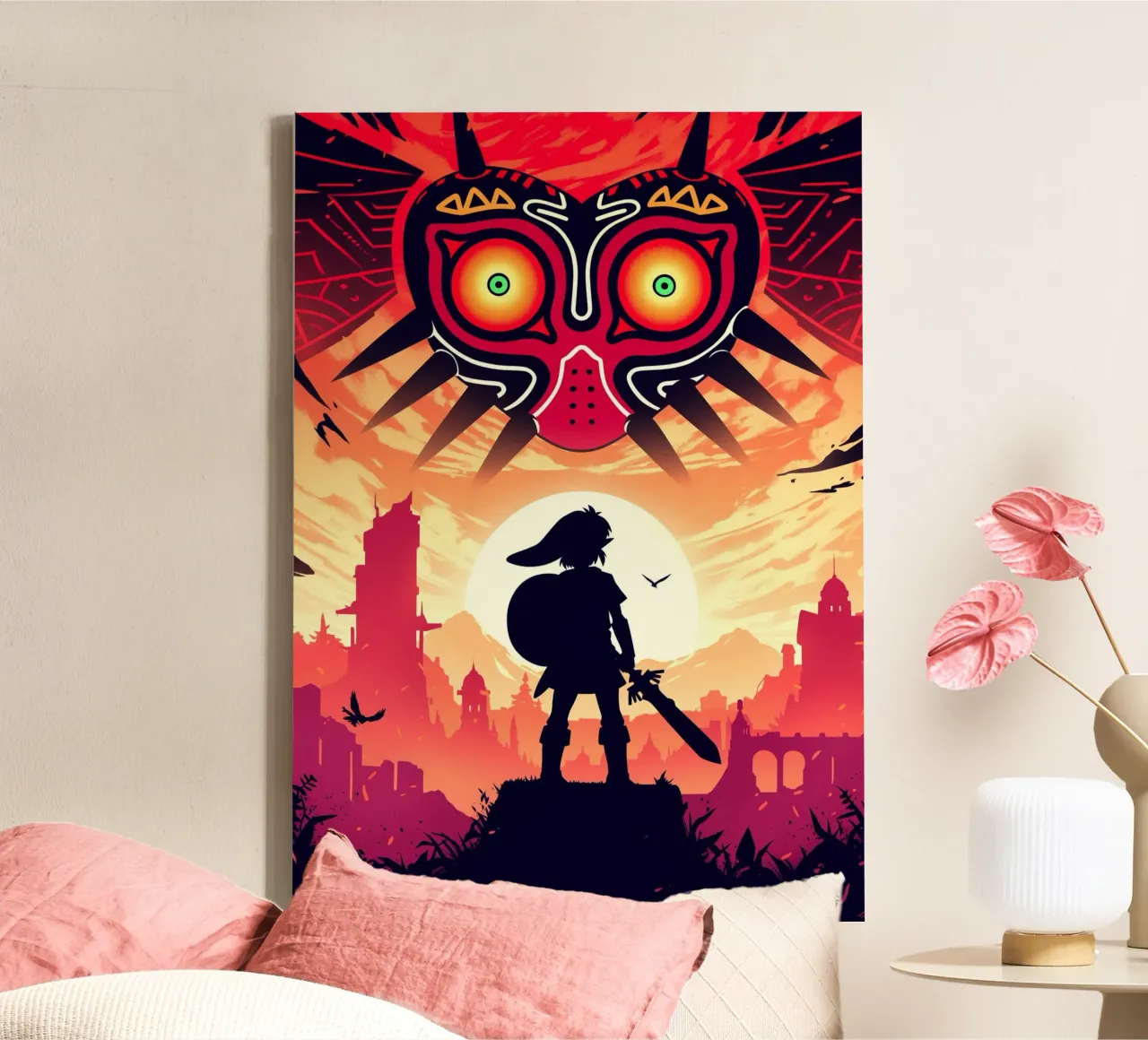 Legend of Zelda canvas met Baklijst van Fleur de Lys