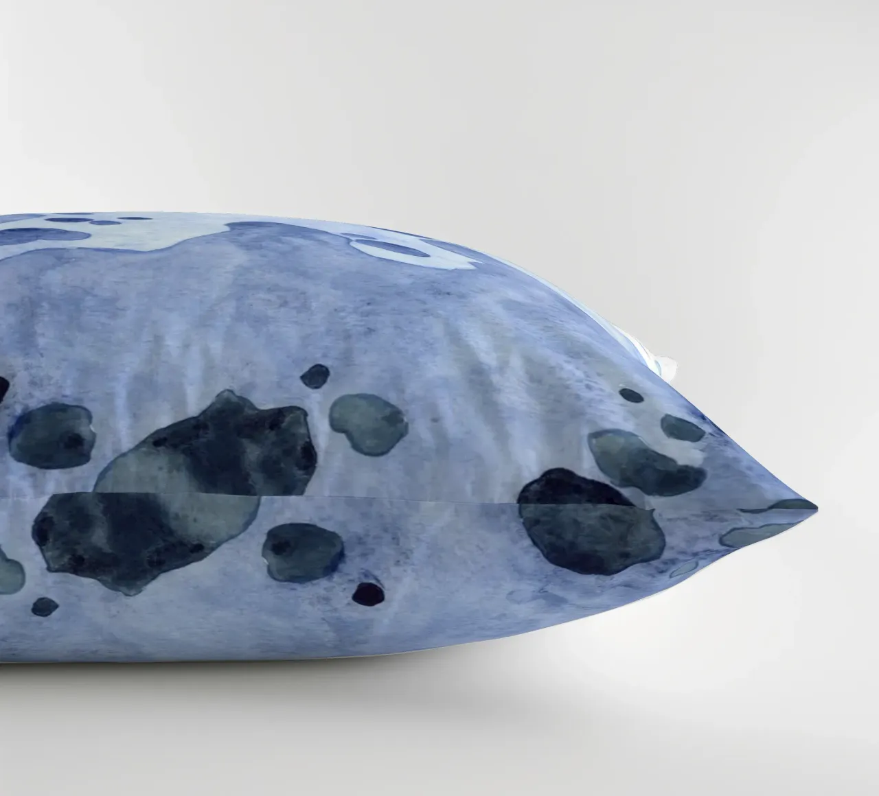 Spruzzo d'oceano astratto - Arte acquerello blu dinamico cuscino da NorwesClub