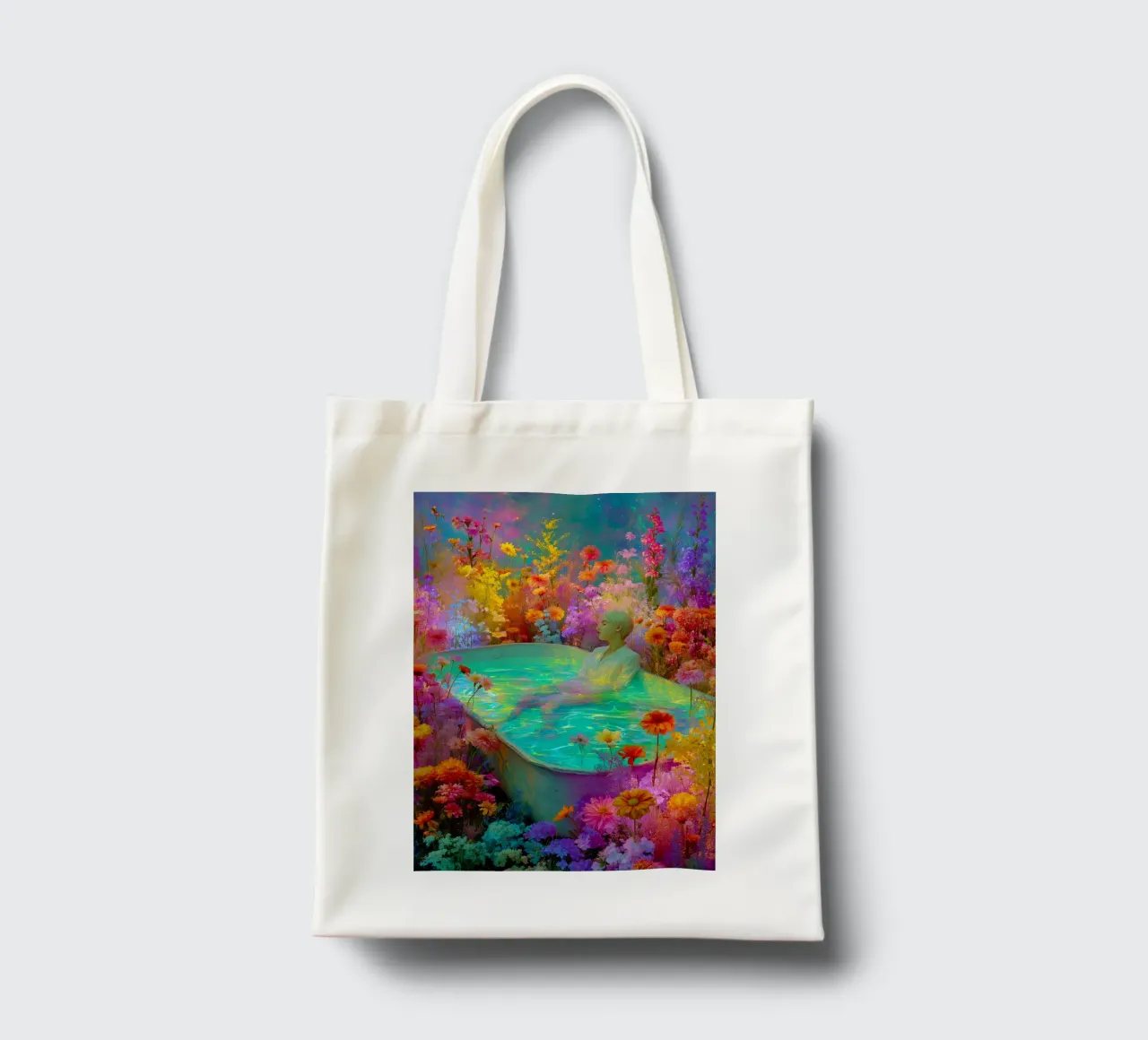 Summer bath tote bag by Justyna Jaszke JBJart