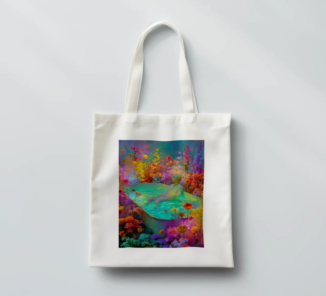 Summer bath tote bag by Justyna Jaszke JBJart