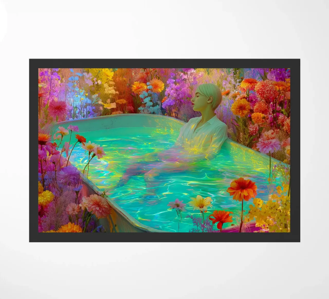 Summer bath doormat by Justyna Jaszke JBJart