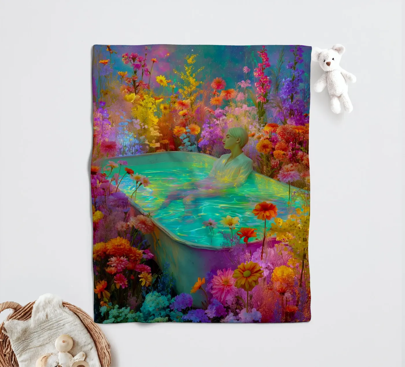 Bagno estivo coperta in pile da Justyna Jaszke JBJart