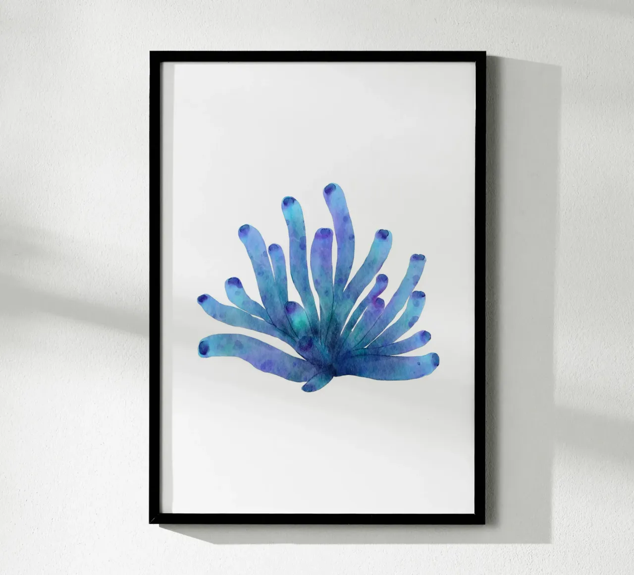 Alga Ocean Bloom - Flora marina acquerellata poster con telaio in plastica da NorwesClub
