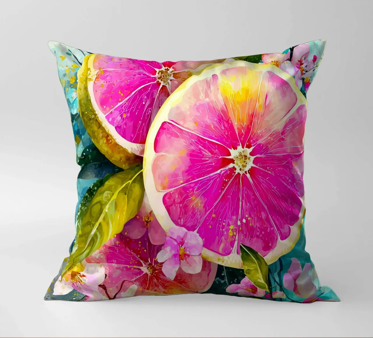 Frutti rosa cuscino da Justyna Jaszke JBJart