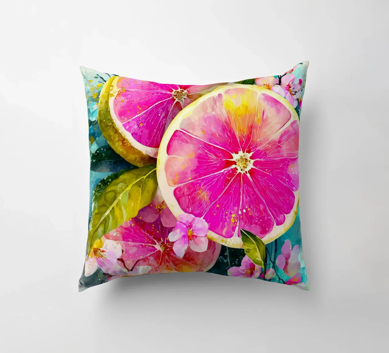 Frutti rosa cuscino da Justyna Jaszke JBJart