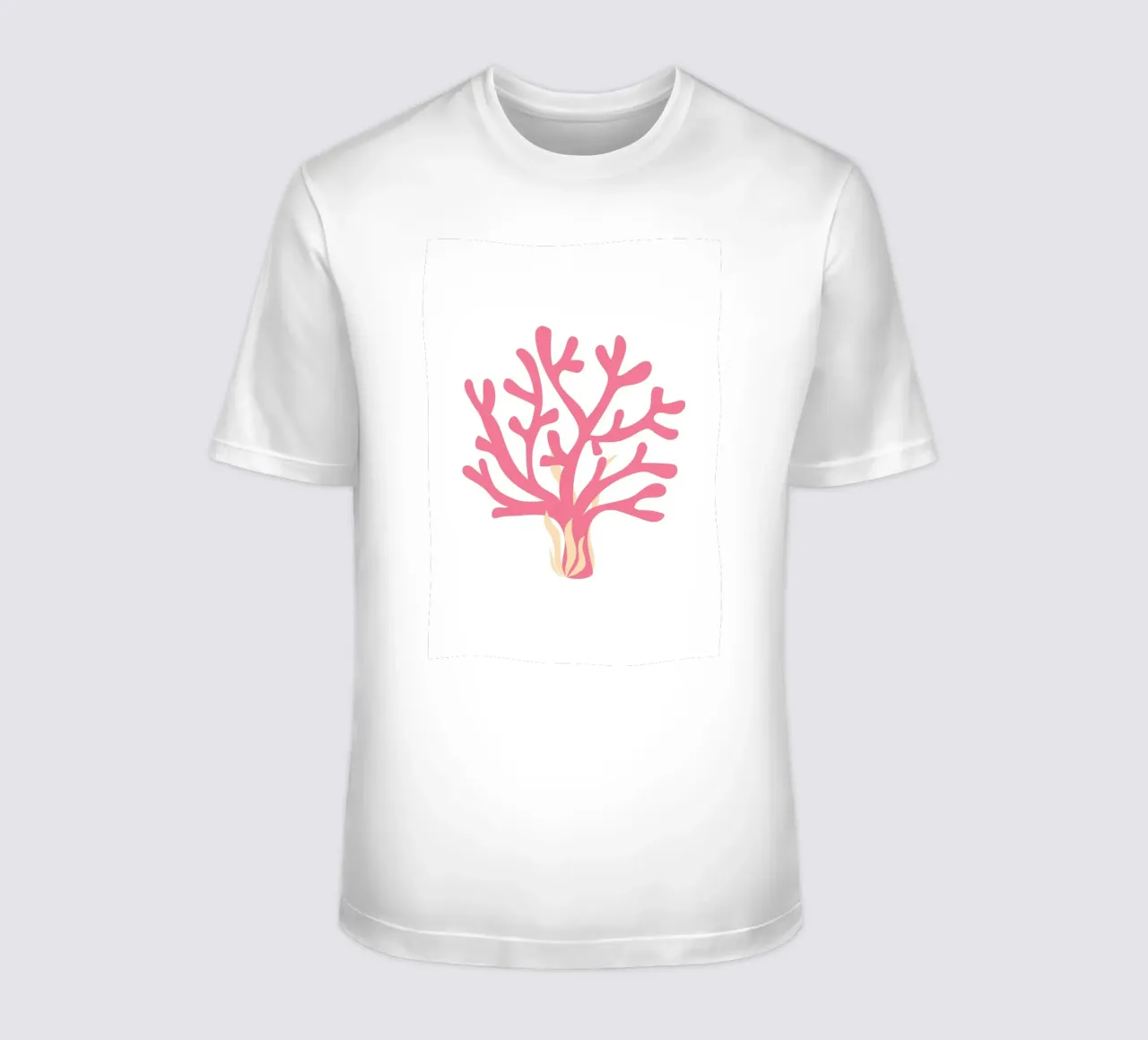 Minimalistische rosa Koralle - Abstrakte Meereskunst für die Küste T-Shirt von NorwesClub