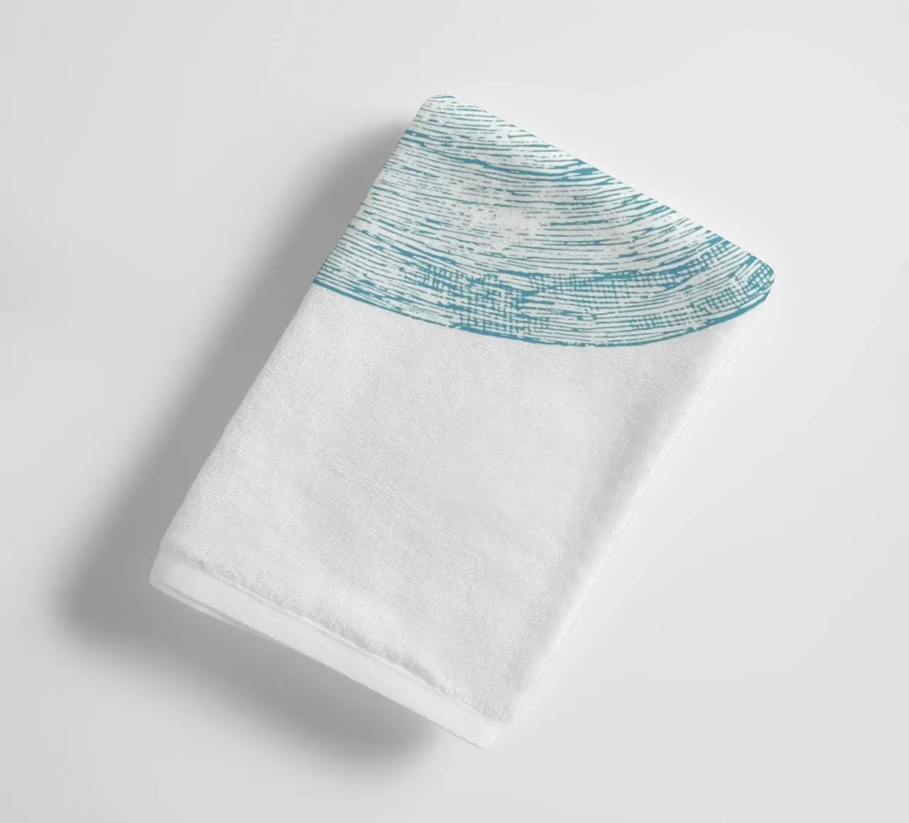 Blue Clam Shell - Coastal Marine Etching Print towel by NorwesClub