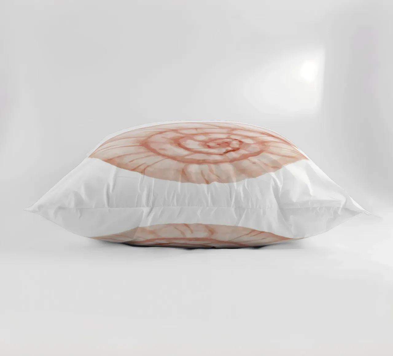 Conchiglia a spirale di colore bianco - Nautilus art. acquerello costiero cuscino da NorwesClub