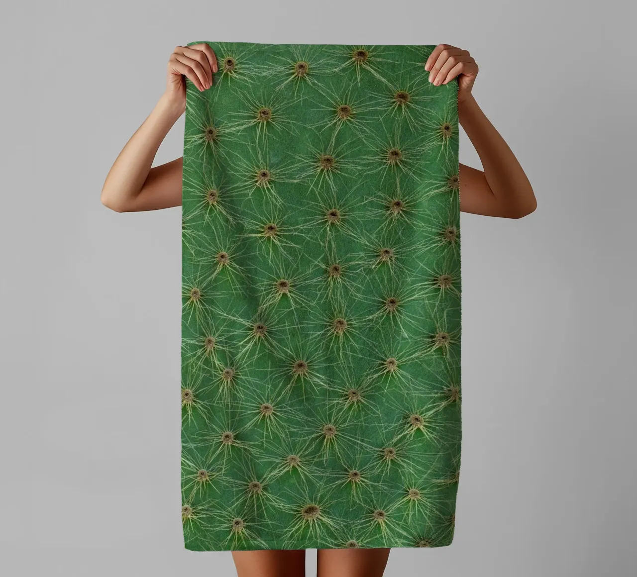 Cactus badhanddoek van Curious Collections by Marielle Leenders