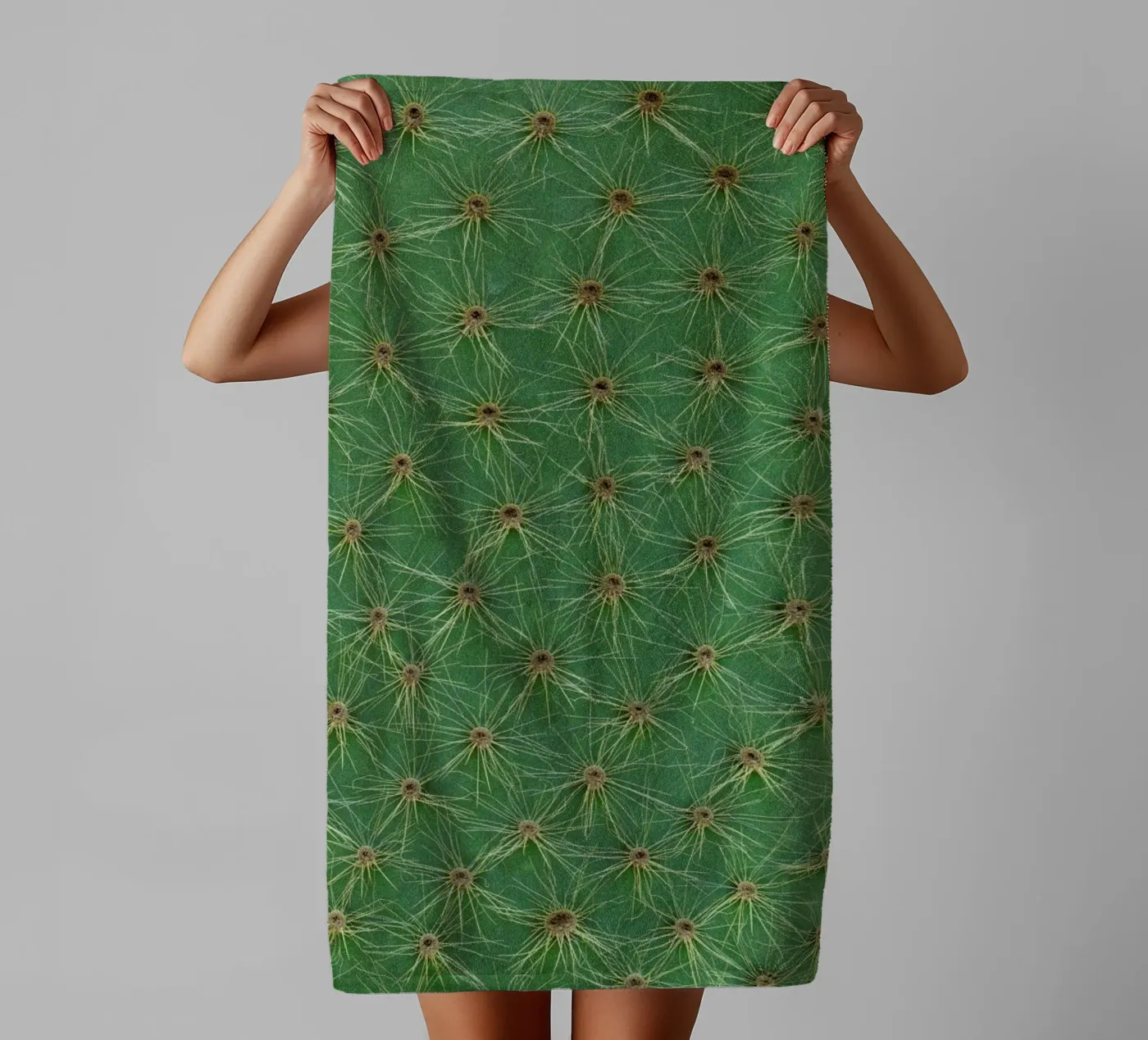 Cactus badhanddoek van Curious Collections by Marielle Leenders