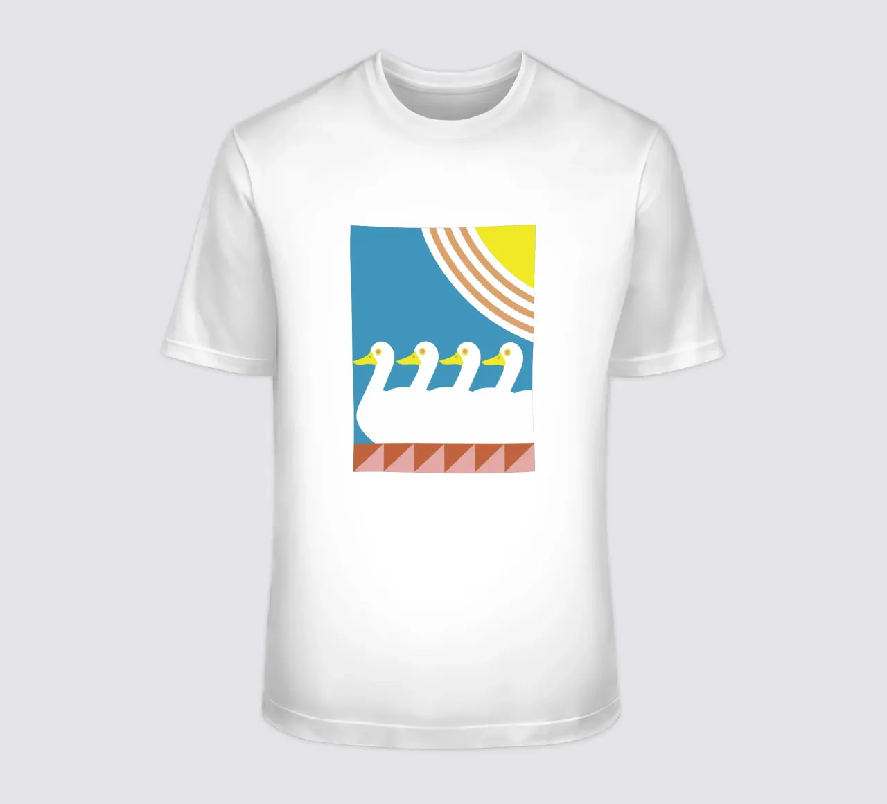 Anatra che nuota t-shirt da LOOK DIFFERENT