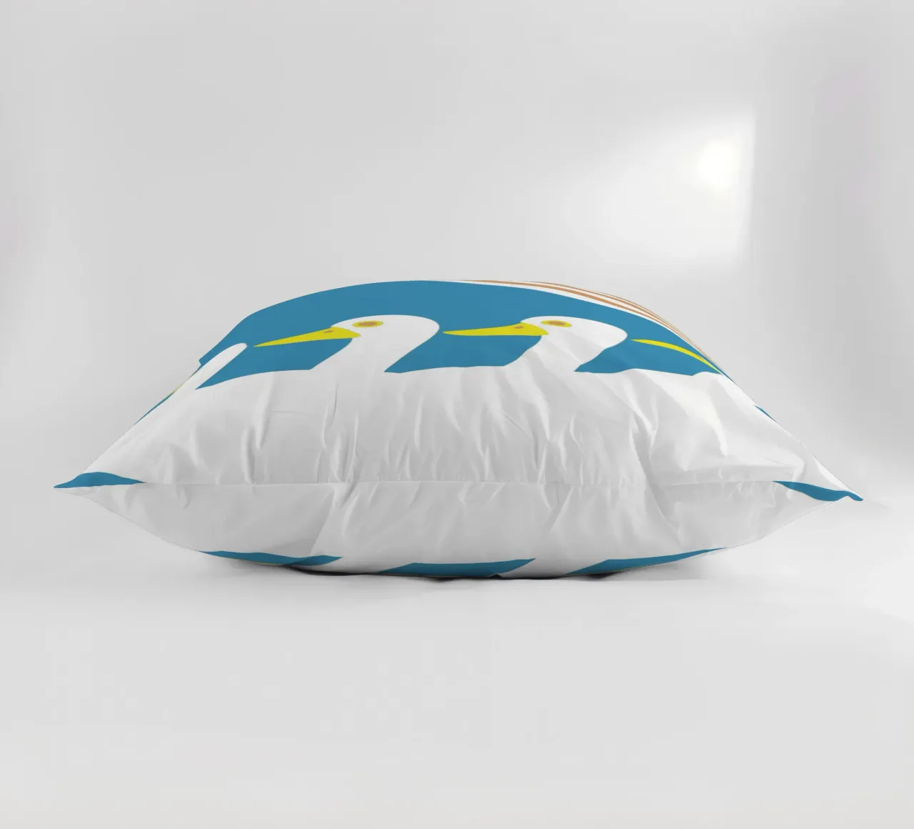 Swimming Duck decorative cushion by LOOK DIFFERENT