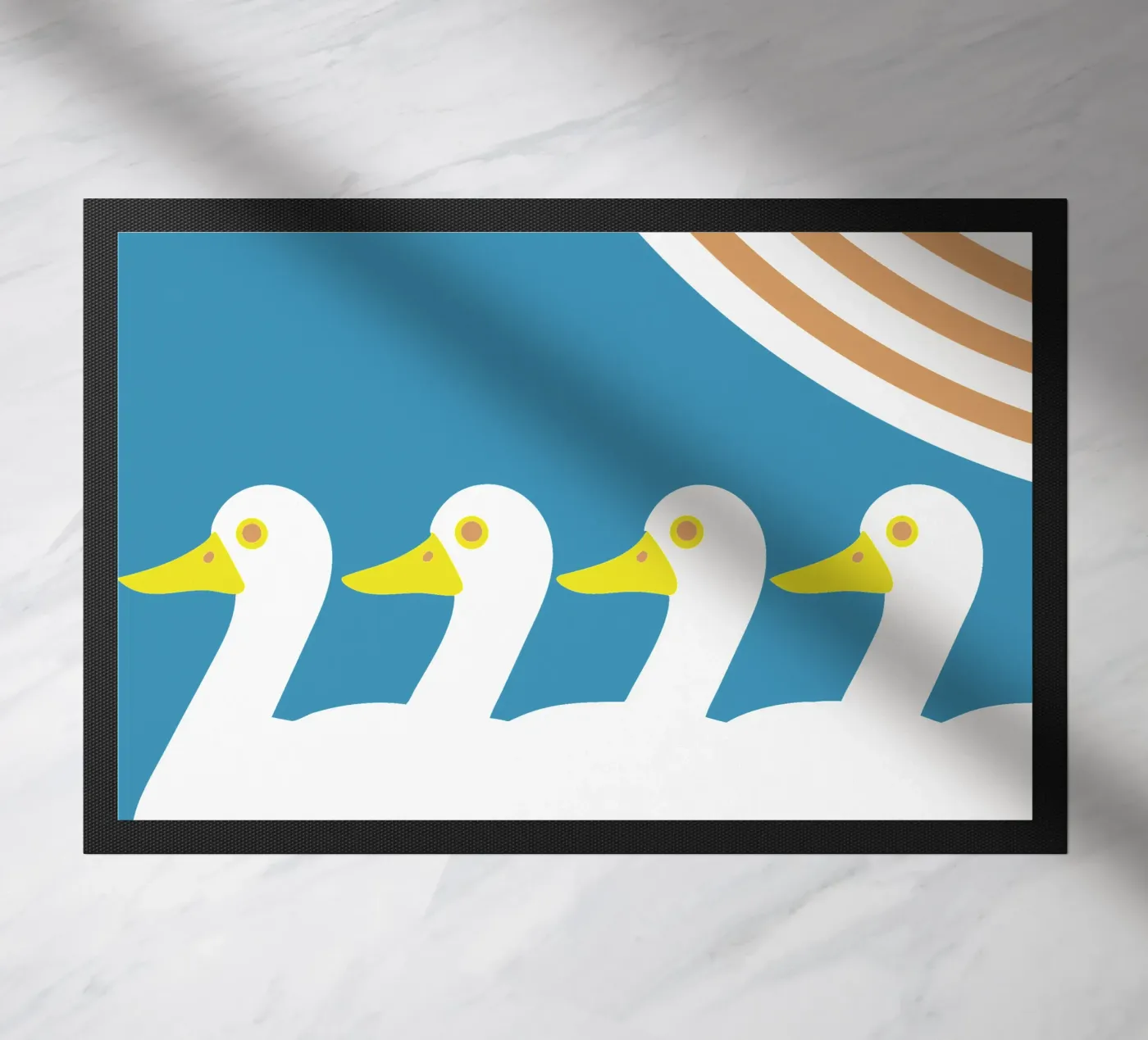 Zwemmende Eend deurmat van LOOK DIFFERENT