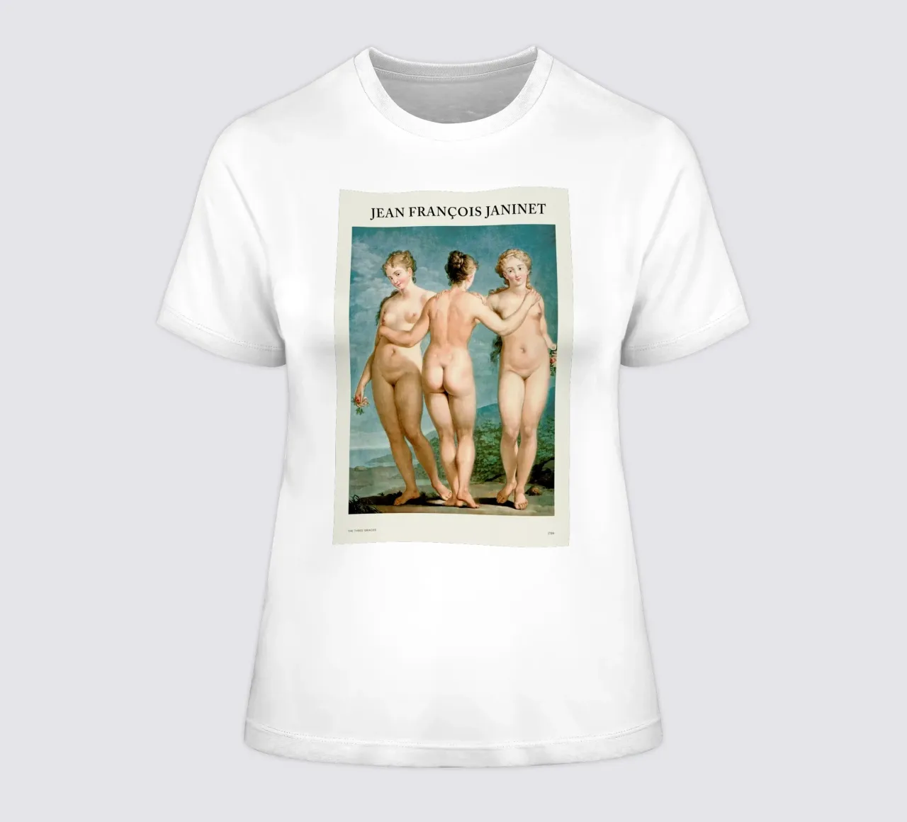 Janinet - The Three Graces women's fitted t-shirt by Vintage by JUNIQE