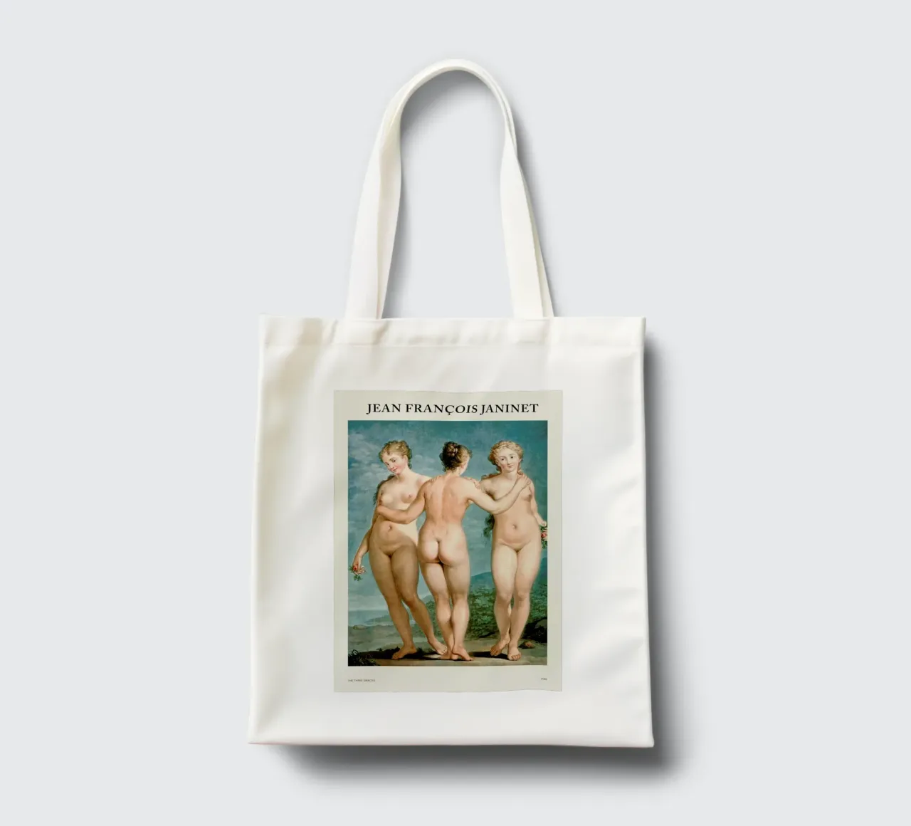 Janinet - The Three Graces borsa in juta da Vintage by JUNIQE