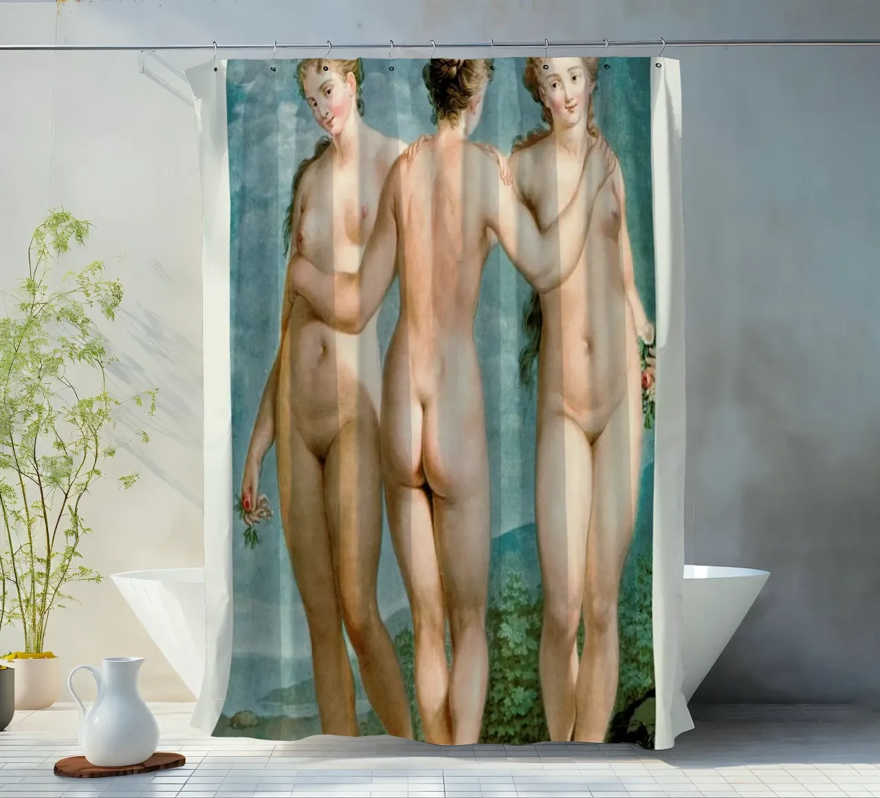 Janinet - The Three Graces tenda da doccia da Vintage by JUNIQE