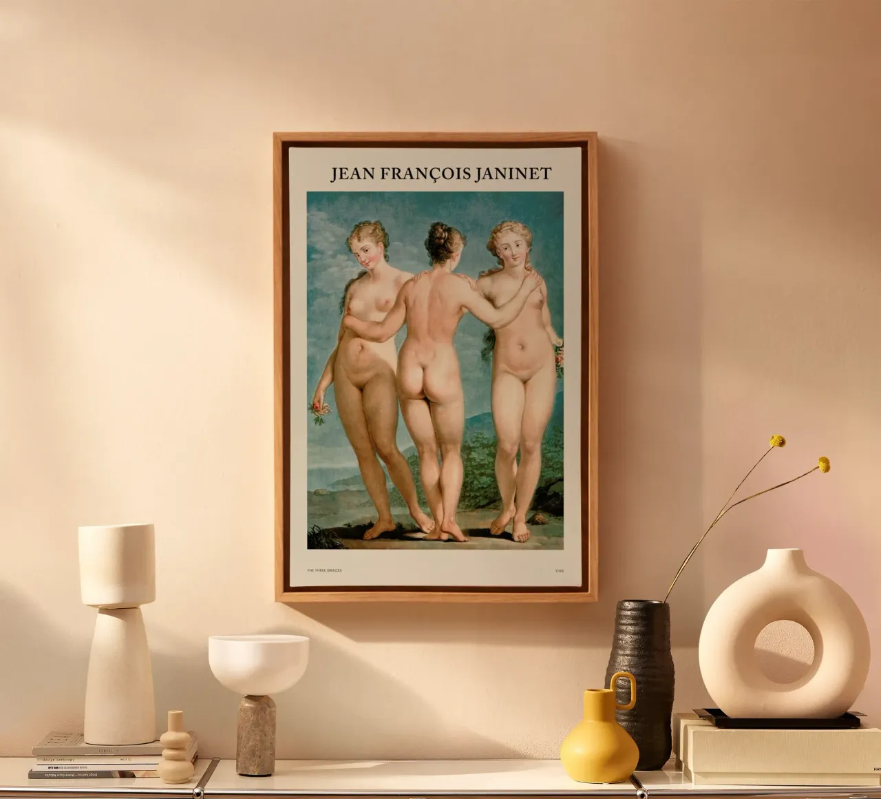 Janinet - The Three Graces tela da Vintage by JUNIQE