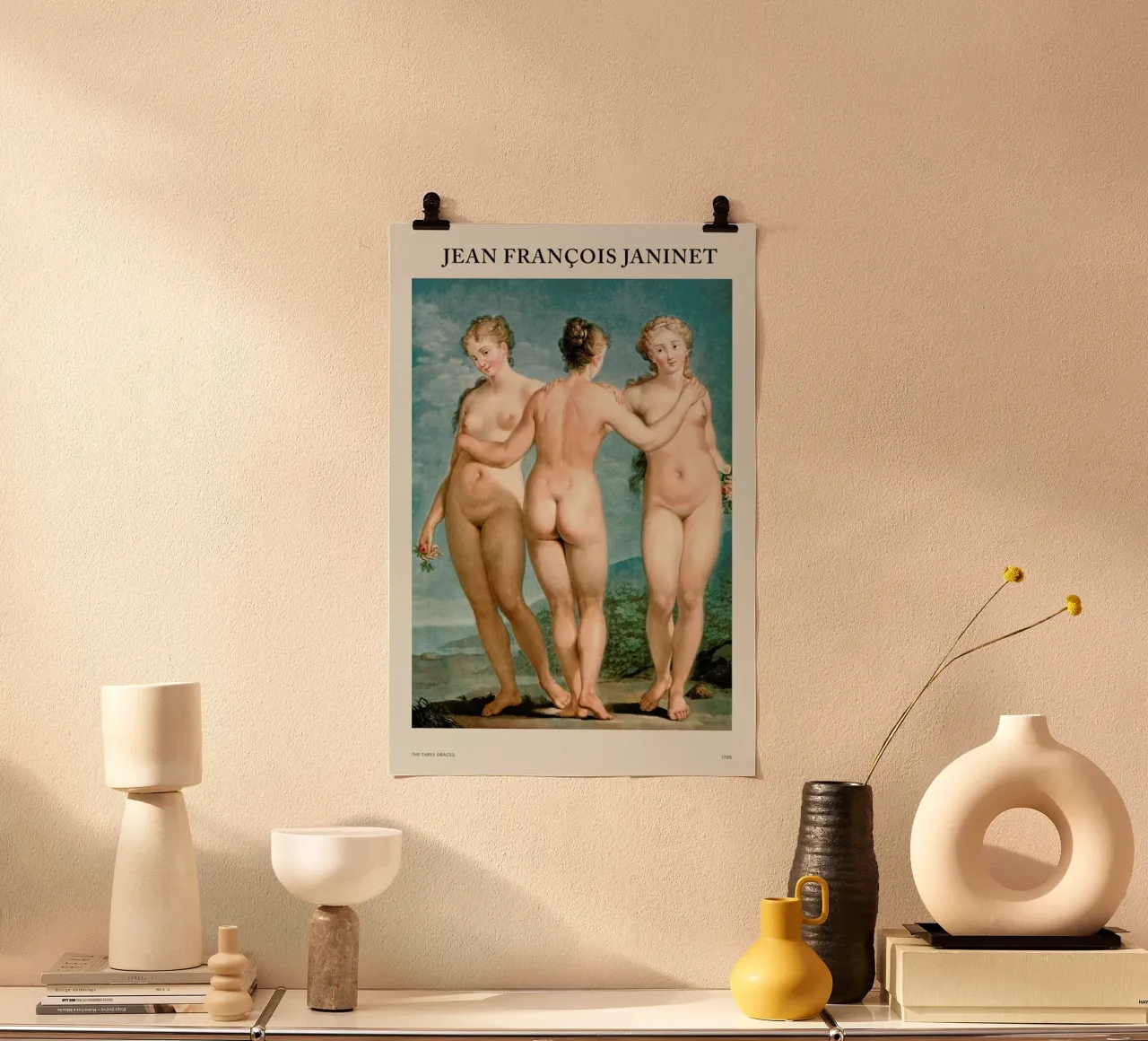 Janinet - The Three Graces poster da Vintage by JUNIQE