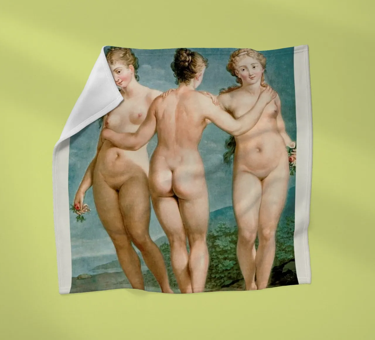 Janinet - The Three Graces coperta in pile da Vintage by JUNIQE