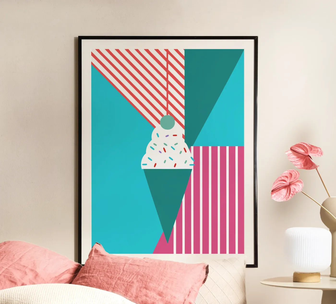Modern ijs poster van LOOK DIFFERENT