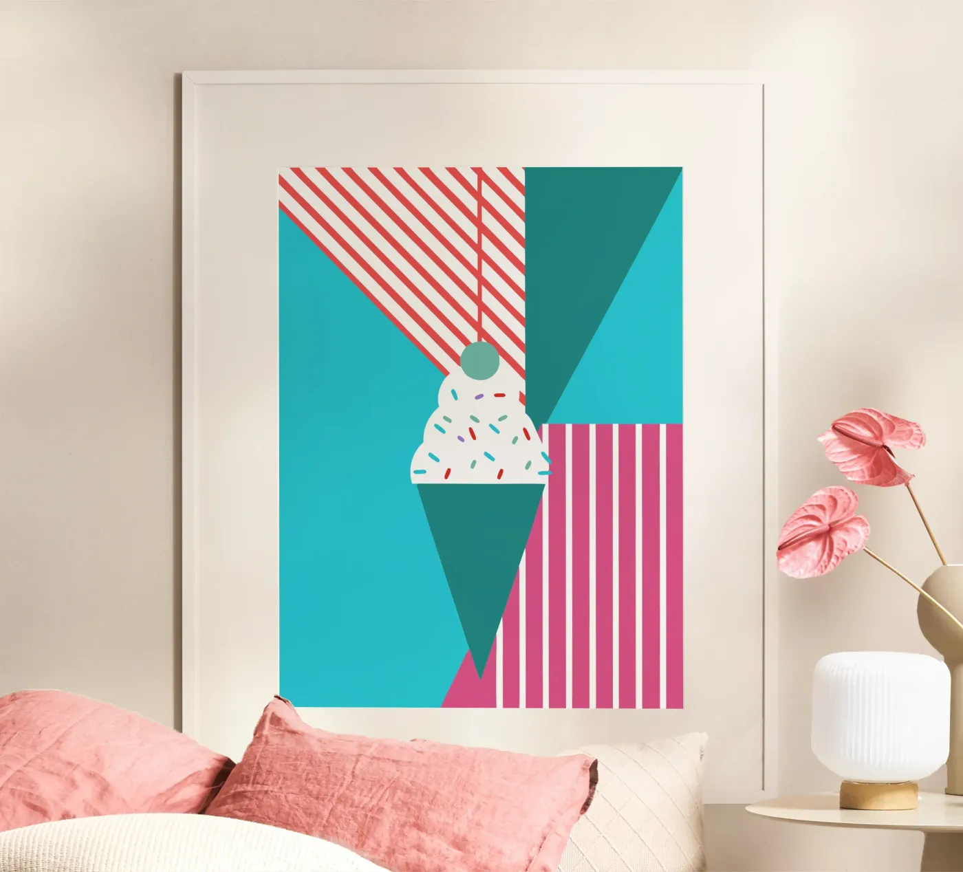 Modern ijs poster van LOOK DIFFERENT