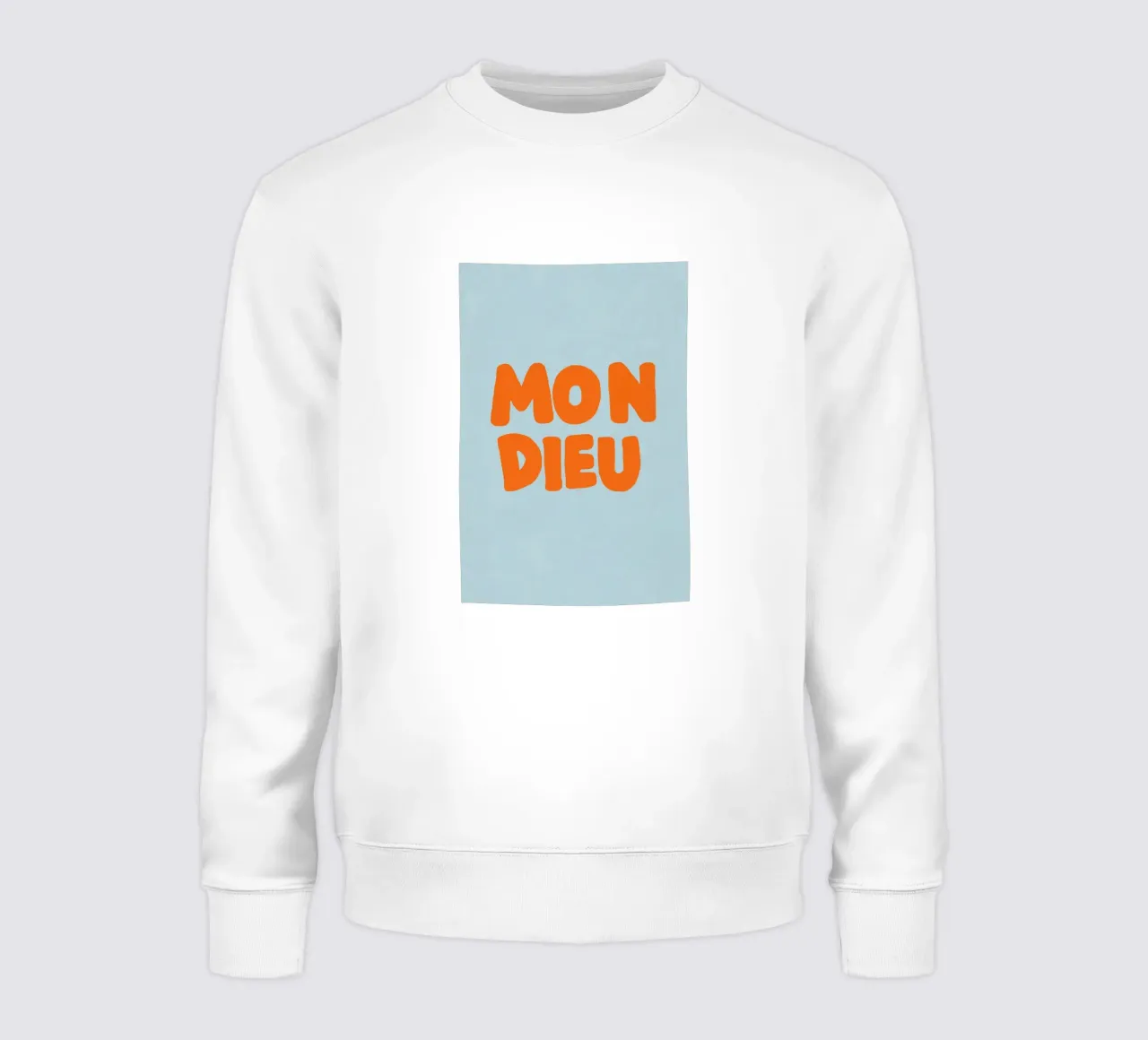 Mon Dieu, azzurro felpa da Carinaprint