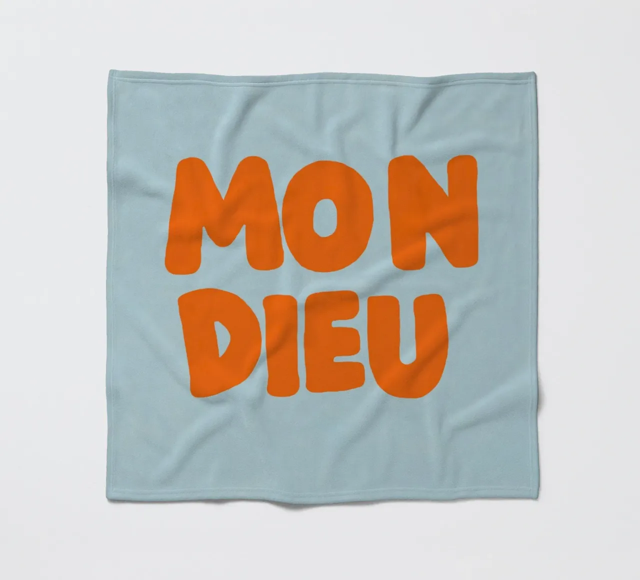 Mon Dieu, azzurro coperta in pile da Carinaprint