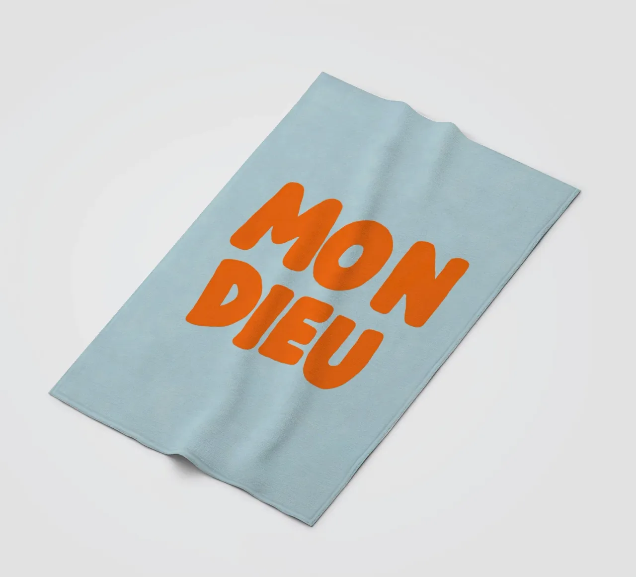 Mon Dieu, azzurro coperta in pile da Carinaprint