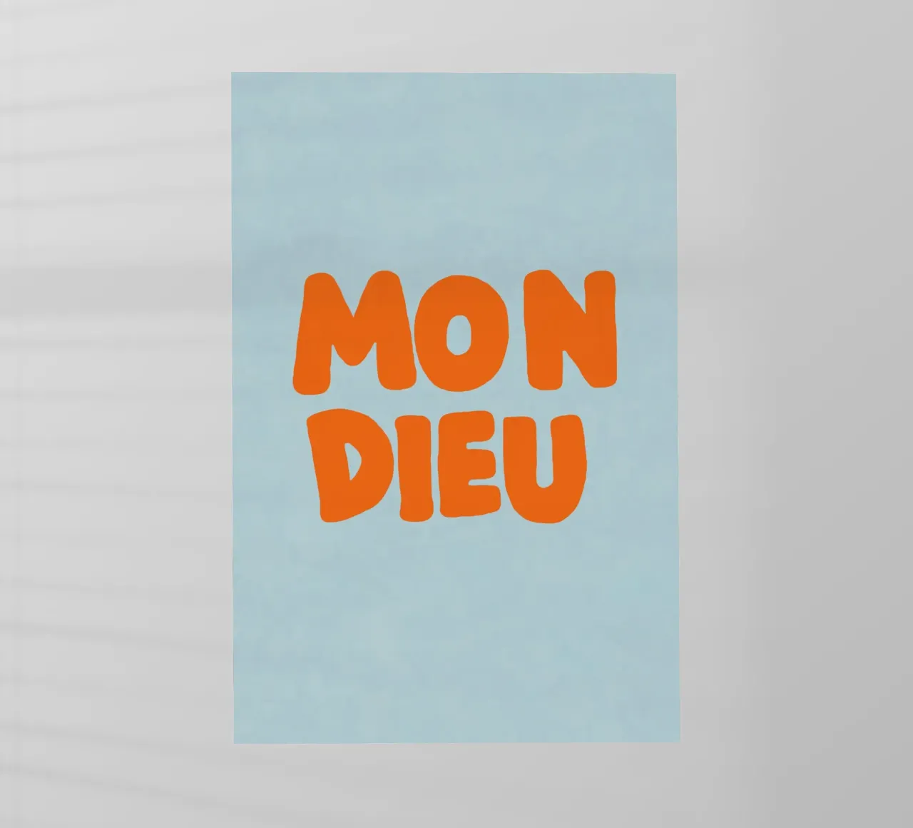 Mon Dieu, azzurro pellicola backlit da Carinaprint