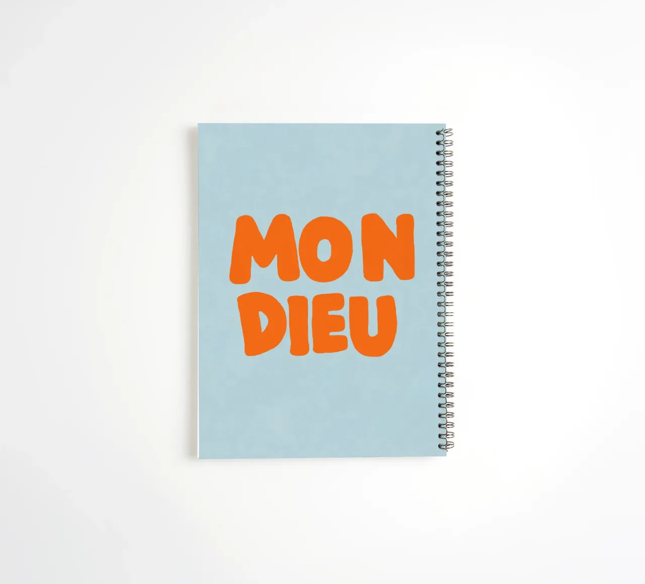 Mon Dieu, Hellblau Ringbuch von Carinaprint