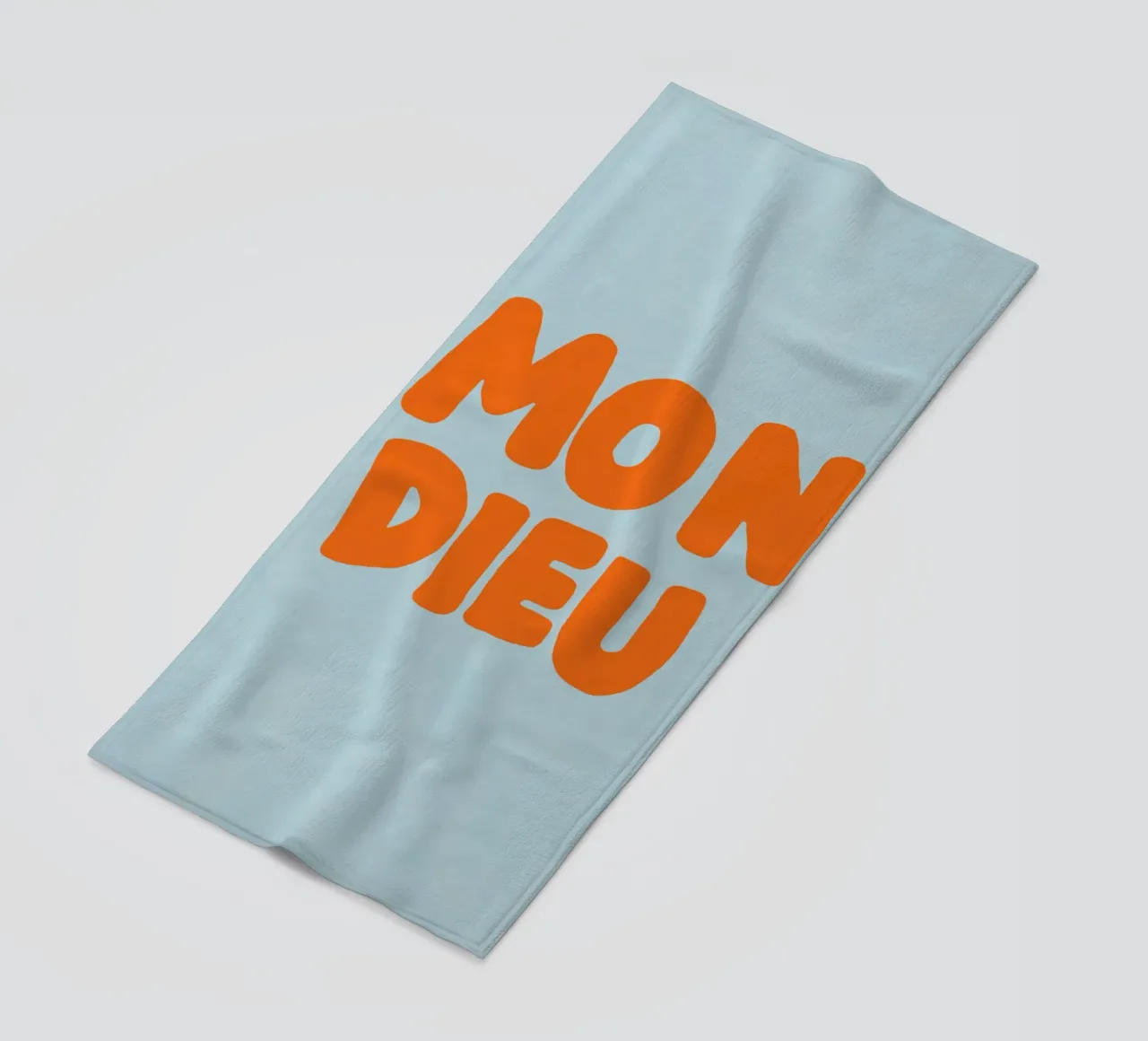 Mon Dieu, azzurro telo mare da Carinaprint