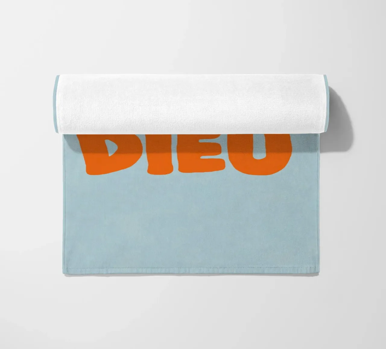 Mon Dieu, azzurro telo mare da Carinaprint