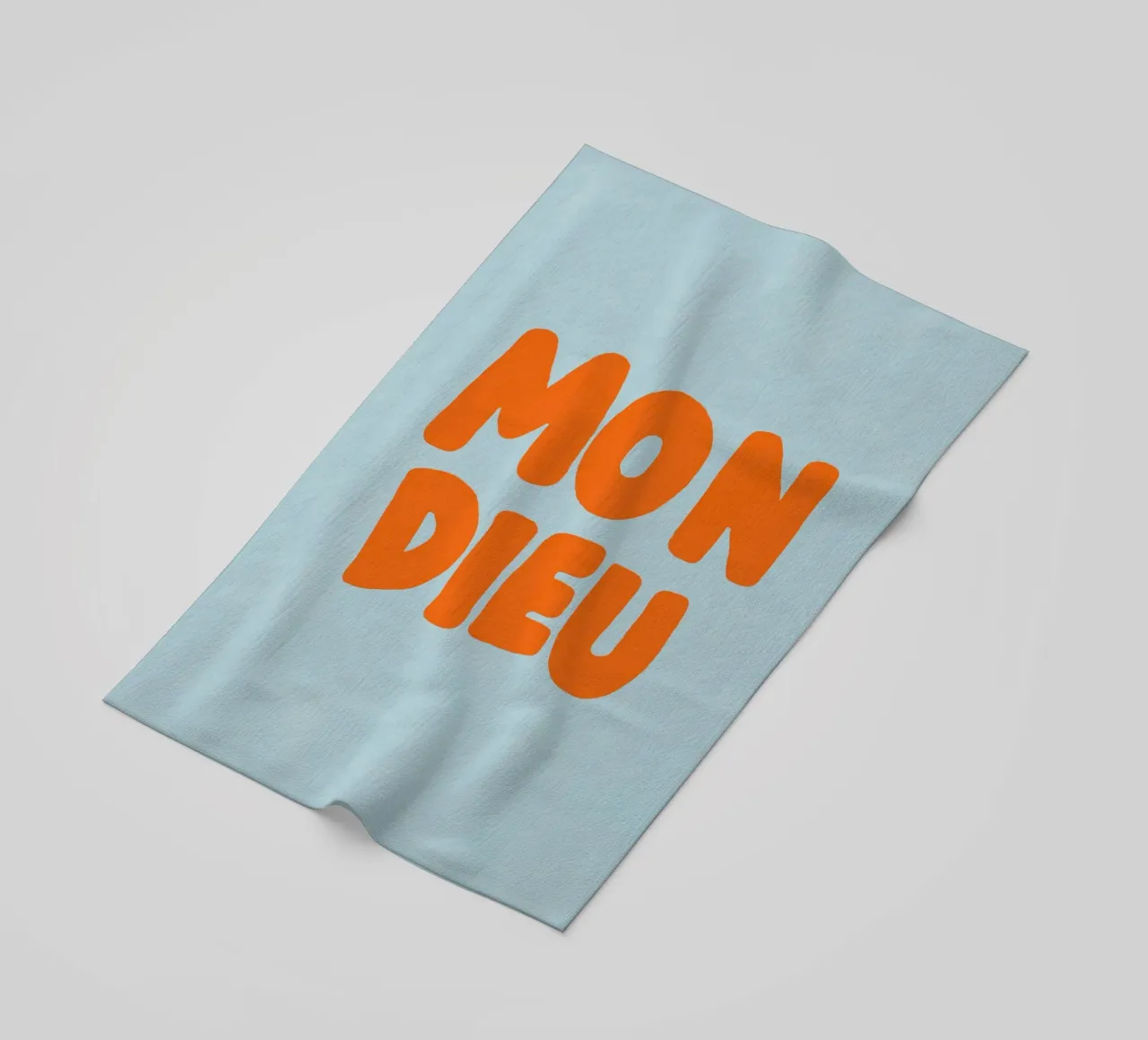 Mon Dieu, azzurro telo mare da Carinaprint