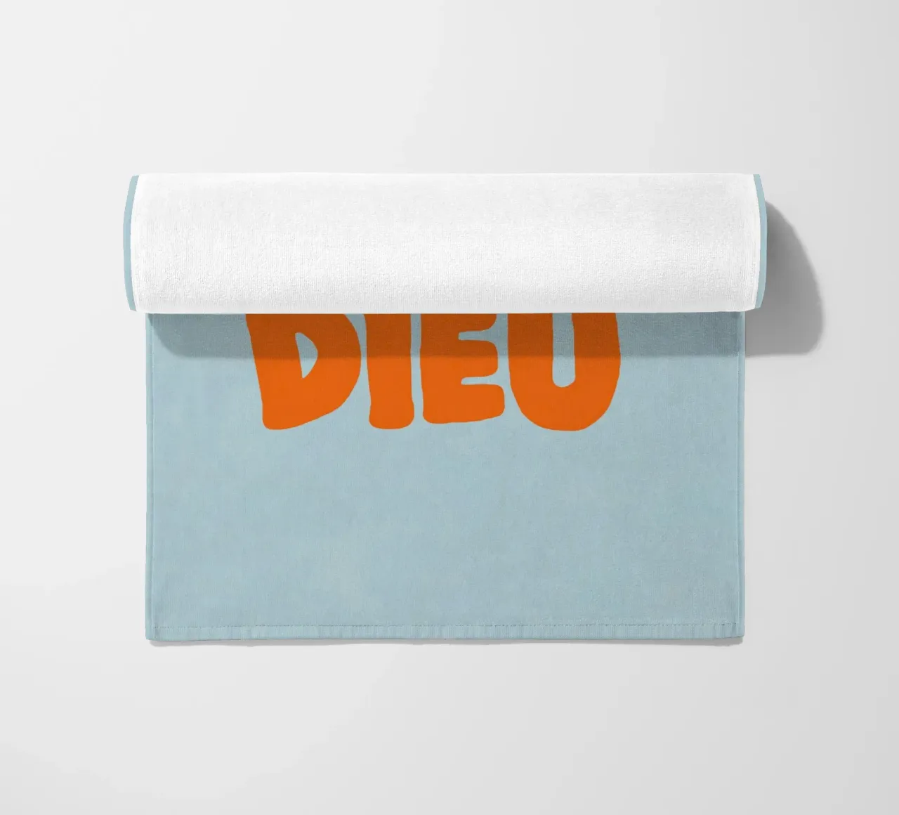 Mon Dieu, azzurro telo mare da Carinaprint