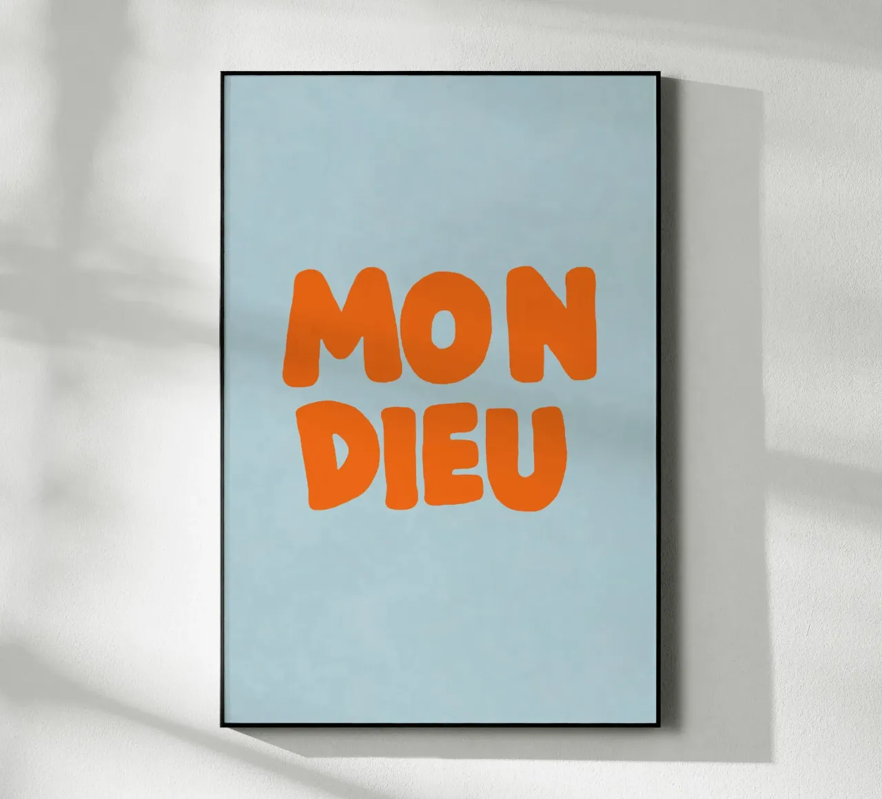 Mon Dieu, azzurro plexiglass da Carinaprint