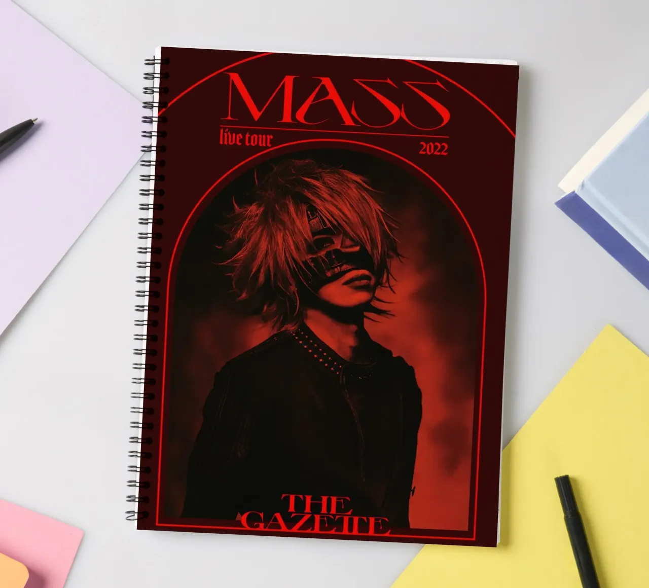 gazerock is not dead spiral notebook by matilda Shop
