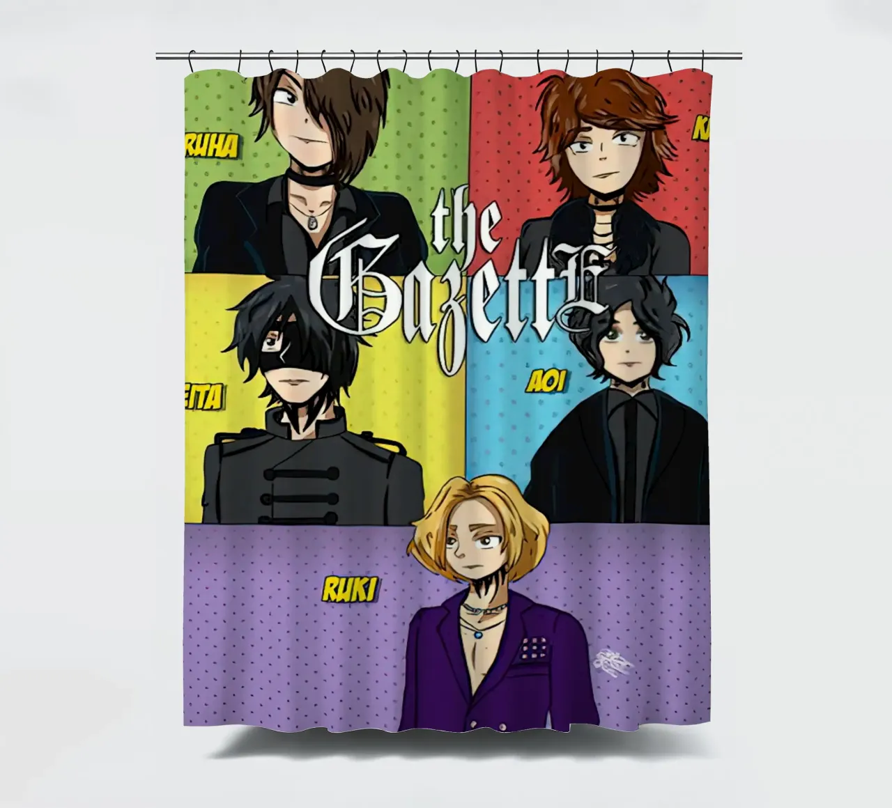 Gazette shower curtain by matilda Shop